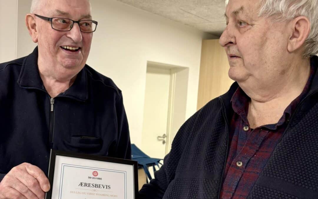 Poul Olsen æresmedlem i DUI Nykøbing Mors