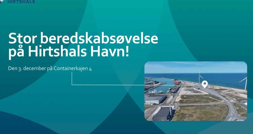 Stor beredskabsøvelse i Hirtshals 3. december